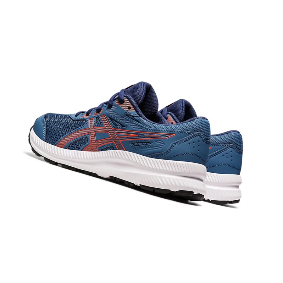 Azure / Cherry Tomato Kids' Asics CONTEND 8 GS Running Shoes | US89165KR - Asics Outlet Sale