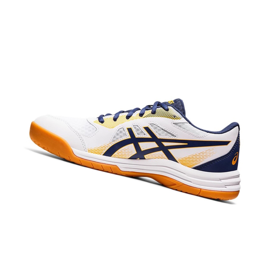 White / Deep Ocean Men's Asics UPCOURT 5 Volleyball Shoes | US73829JZ - Asics Outlet Sale