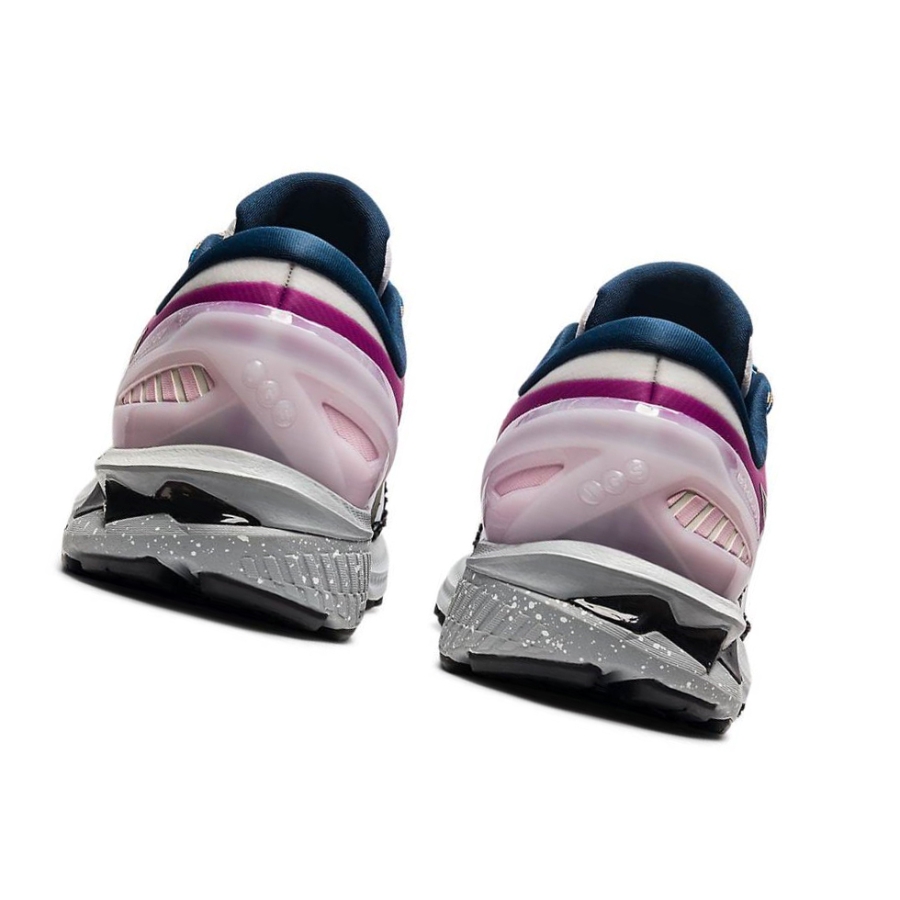 White Men's Asics GEL-KAYANO 27 Running Shoes | US15437PM - Asics Outlet Sale