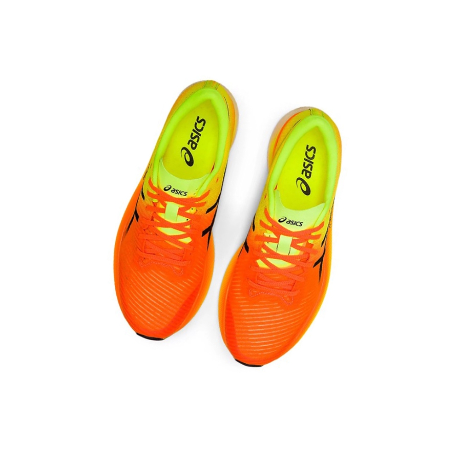 Shocking Orange / Black Men's Asics METASPEED EDGE Running Shoes | US35708QR - Asics Outlet Sale
