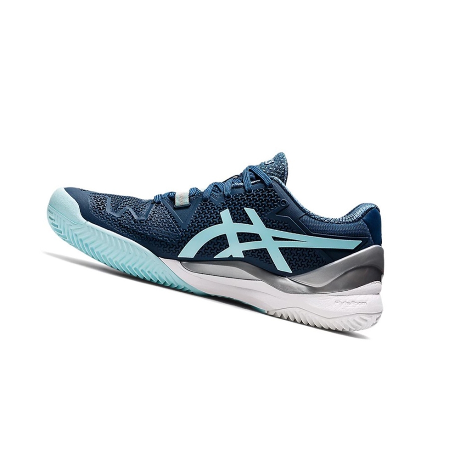 Light Indigo / Clear Blue Women's Asics GEL-RESOLUTION 8 CLAY Tennis Shoes | US25839SK - Asics Outlet Sale