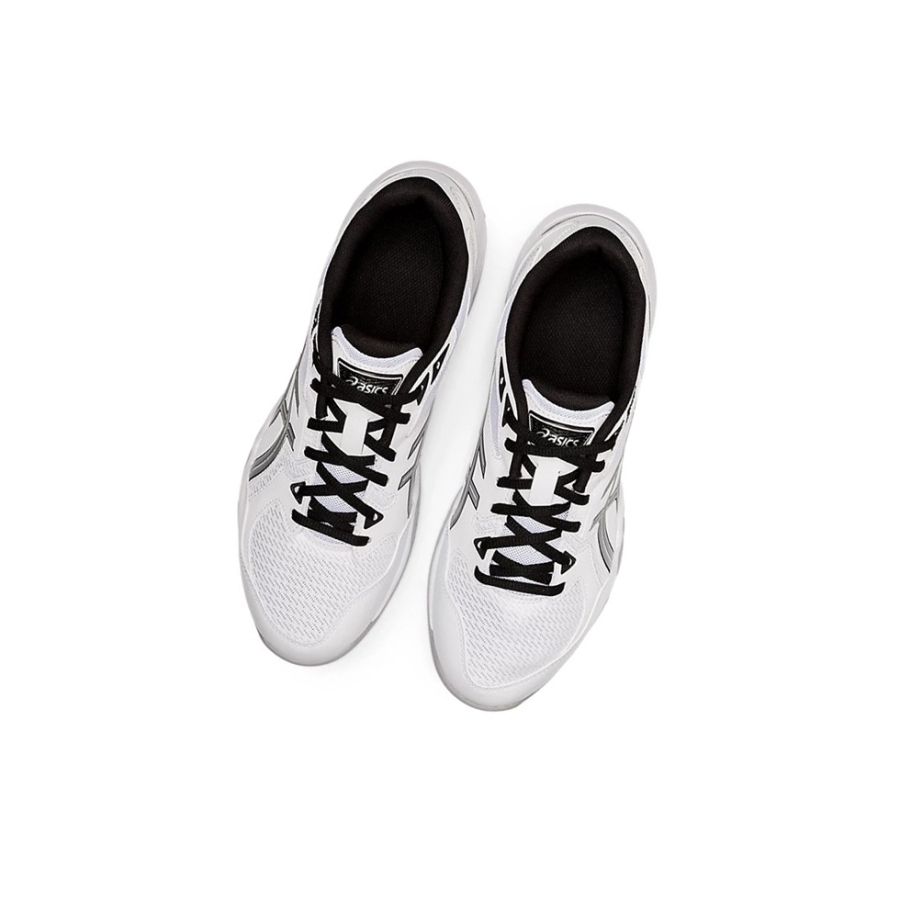 White / Pure Silver Men's Asics GEL-ROCKET 10 Volleyball Shoes | US65089CZ - Asics Outlet Sale