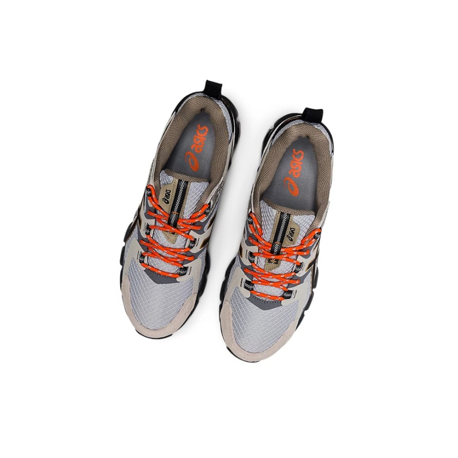 Oyster Grey / Black Men's Asics GEL-QUANTUM 180 Sneakers | US79435RP - Asics Outlet Sale