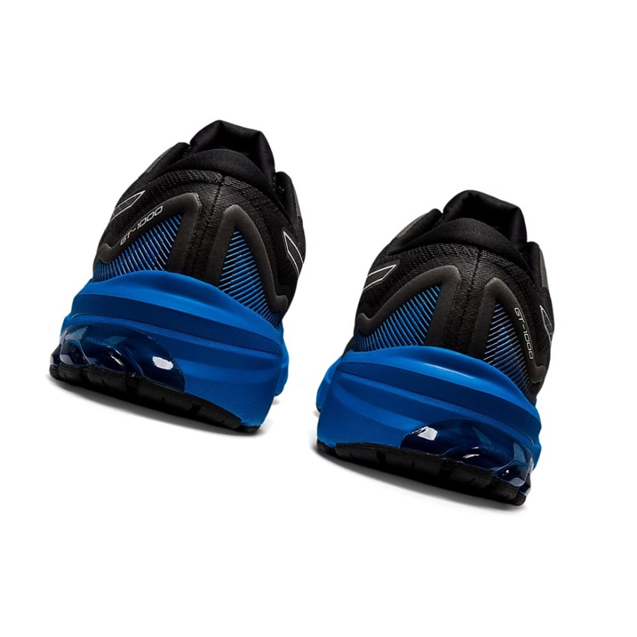 Black / Electric Blue Men's Asics GT-1000 11 Running Shoes | US08163BF - Asics Outlet Sale