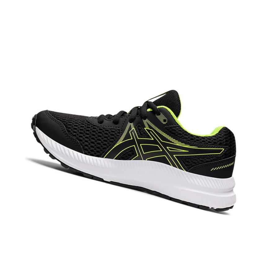 Black / Hazard Green Kids' Asics CONTEND 7 GS Running Shoes | US69873CK - Asics Outlet Sale