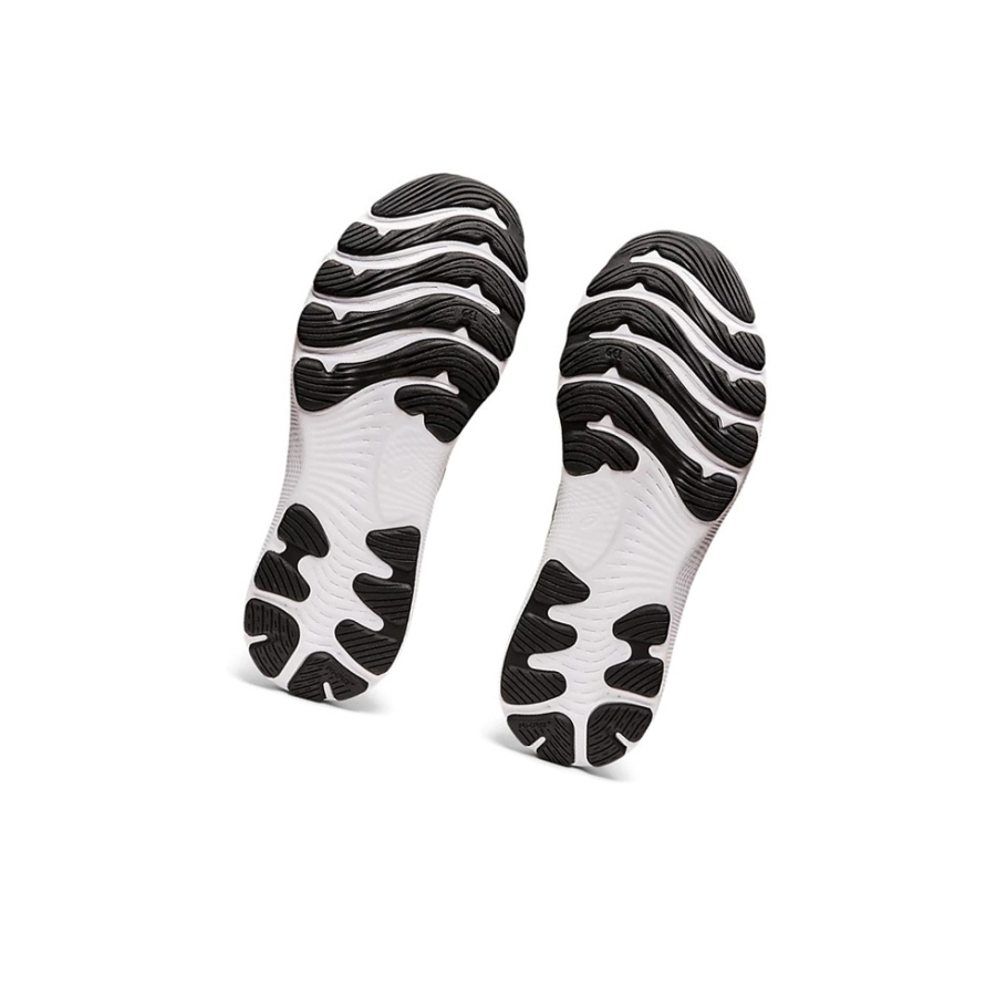 White / Black Men's Asics GEL-NIMBUS 24 Running Shoes | US10593JY - Asics Outlet Sale