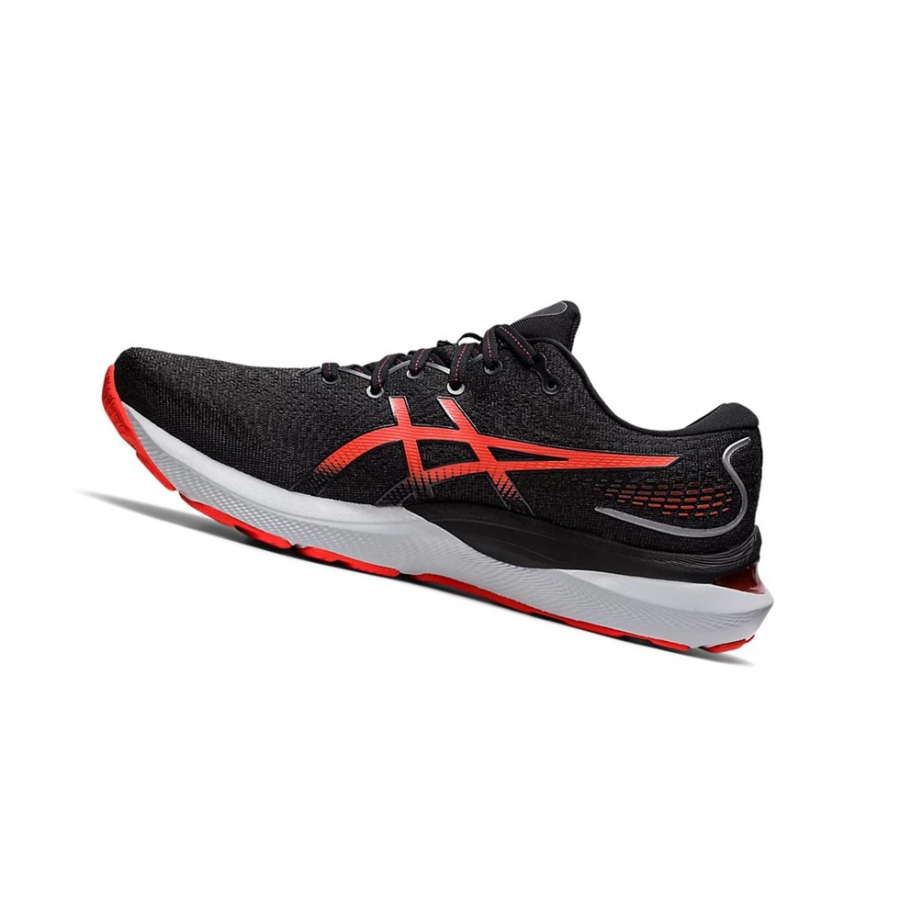 Black / Cherry Tomato Men's Asics GEL-CUMULUS 24 Running Shoes | US34290GX - Asics Outlet Sale