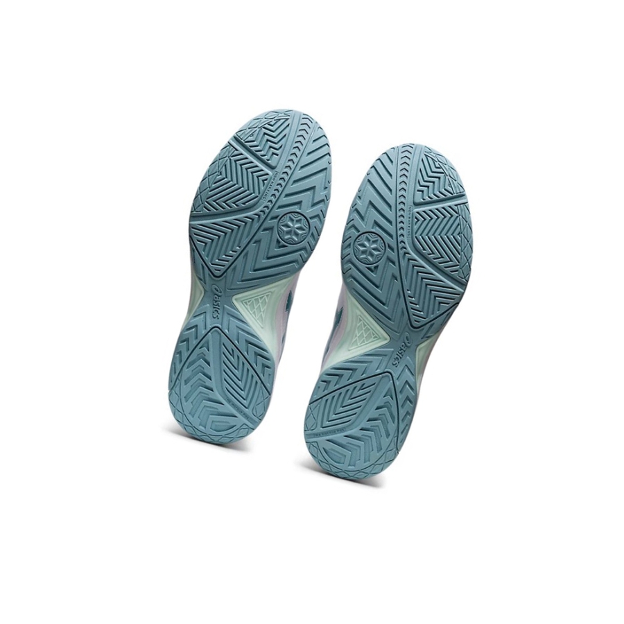 White / Blue Women's Asics GEL-DEDICATE 7 Tennis Shoes | US13028KG - Asics Outlet Sale