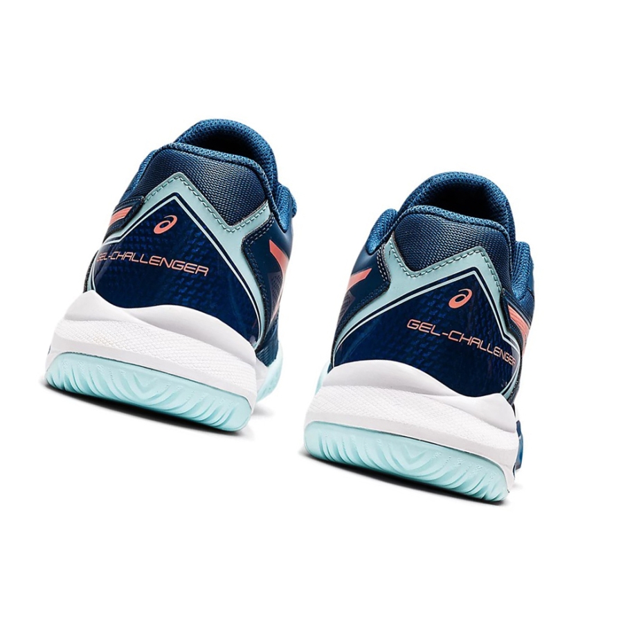 Light Indigo / Guava Women's Asics GEL-CHALLENGER 13 Tennis Shoes | US69510NK - Asics Outlet Sale
