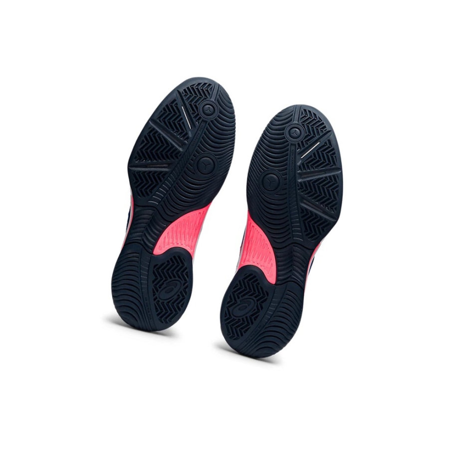 Blue / Blazing Coral Women's Asics GEL-RENMA Tennis Shoes | US18053RW - Asics Outlet Sale