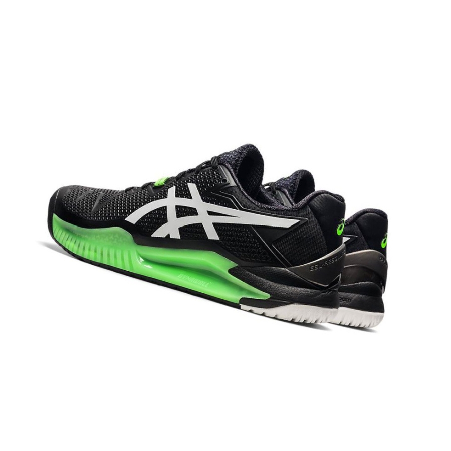 Black Men's Asics GEL-RESOLUTION 8 Tennis Shoes | US09825NI - Asics Outlet Sale