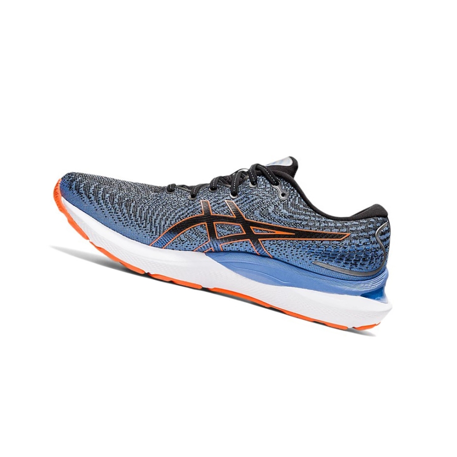 Black / Shocking Orange Men's Asics GEL-CUMULUS 24 Running Shoes | US61947XC - Asics Outlet Sale