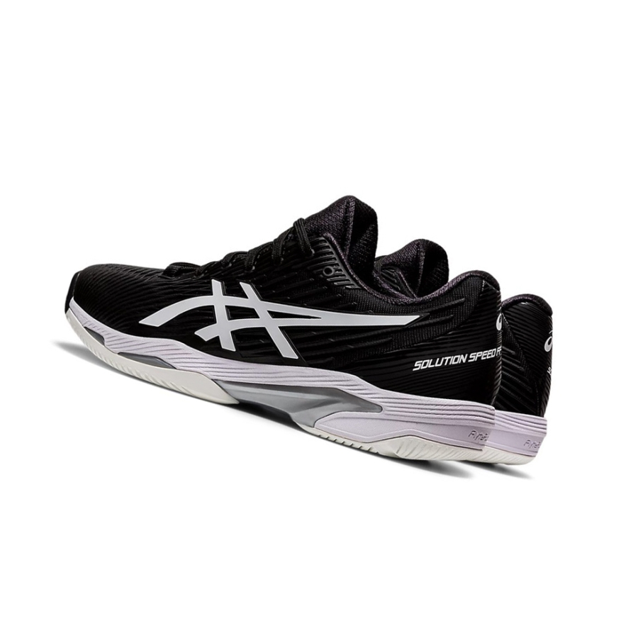 Black / White Men's Asics SOLUTION SPEED FF 2 Tennis Shoes | US76309GS - Asics Outlet Sale