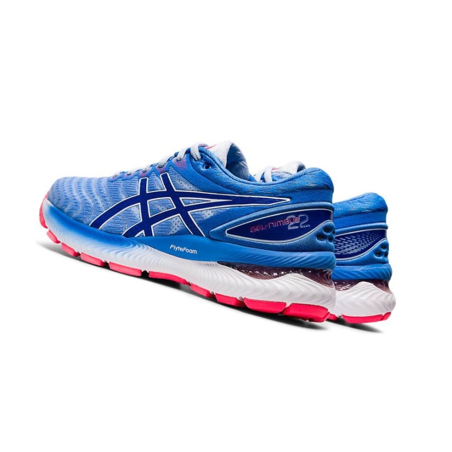 Blue Women's Asics GEL-NIMBUS 22 Running Shoes | US97410LY - Asics Outlet Sale