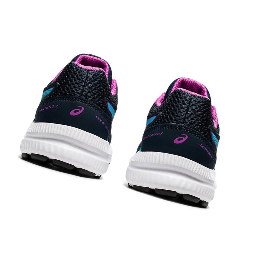 Blue Kids' Asics CONTEND 7 GS Running Shoes | US93016DW - Asics Outlet Sale