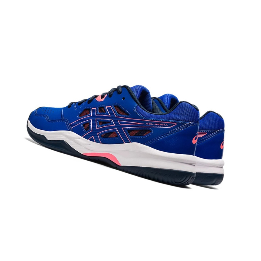 Blue / Blazing Coral Women's Asics GEL-RENMA Tennis Shoes | US18053RW - Asics Outlet Sale