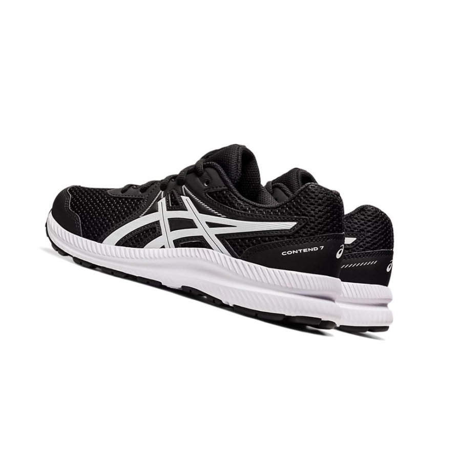 Black / White Kids' Asics CONTEND 7 GS Running Shoes | US91743UC - Asics Outlet Sale