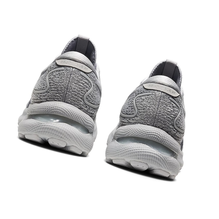 Piedmont Grey / Piedmont Grey Women's Asics GEL-NIMBUS 24 Running Shoes | US96082UE - Asics Outlet Sale