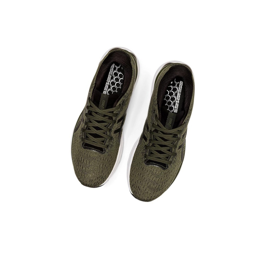 Olive Canvas / Gunmetal Men's Asics GEL-NIMBUS 24 Running Shoes | US73026SH - Asics Outlet Sale