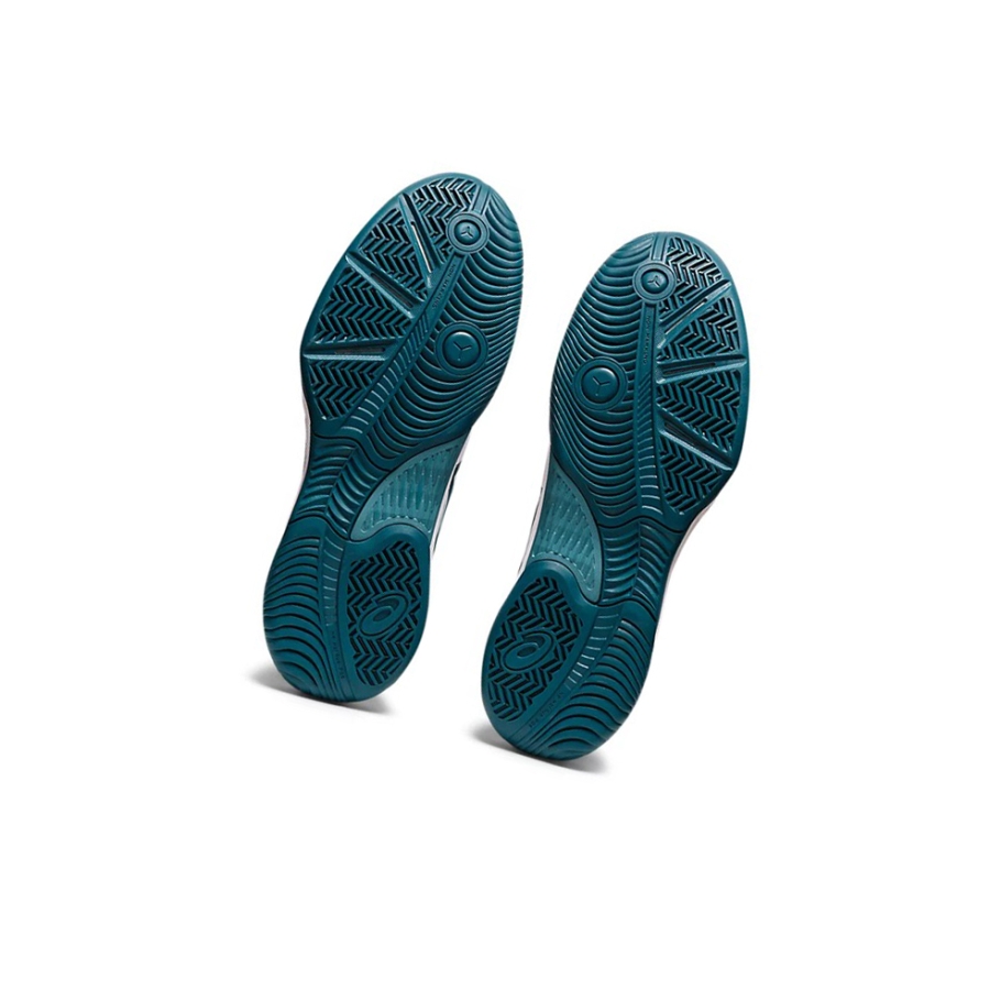 White / Velvet Pine Men's Asics GEL-GAME 8 Tennis Shoes | US84306WY - Asics Outlet Sale