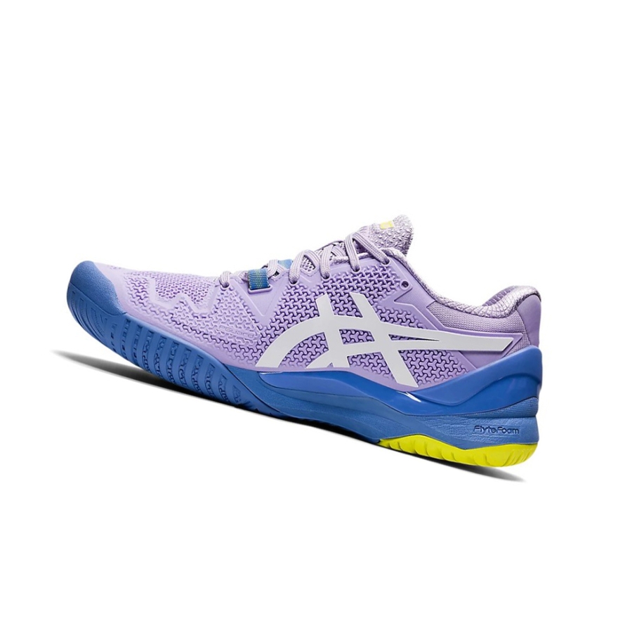 Murasaki / White Women's Asics GEL-RESOLUTION 8 Tennis Shoes | US02413ZI - Asics Outlet Sale