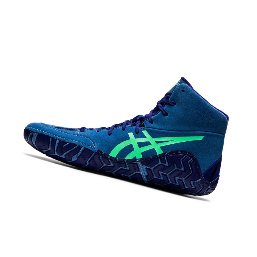 Azure / New Leaf Men's Asics AGGRESSOR 5 Wrestling Shoes | US86721NS - Asics Outlet Sale