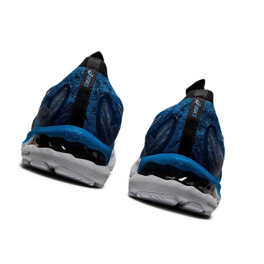 Blue Men's Asics GEL-NIMBUS 23 Knit Running Shoes | US58104KI - Asics Outlet Sale