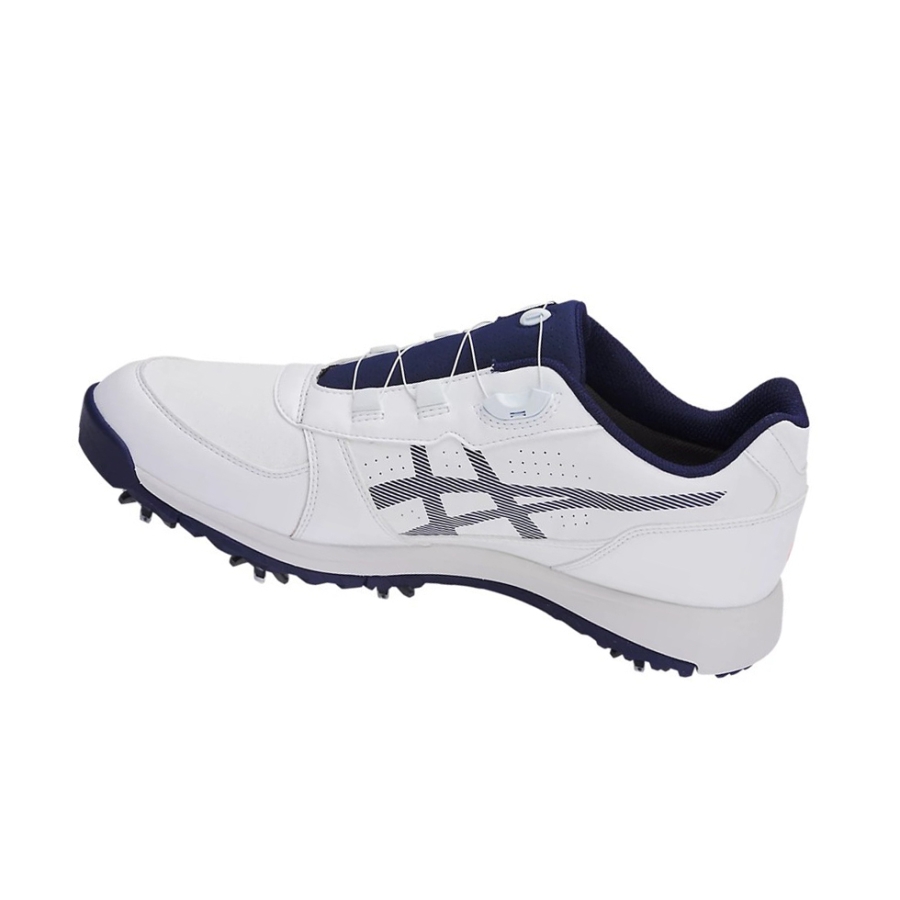 White / Peacoat Men's Asics GEL-PRESHOT BOA Golf Shoes | US59638FQ - Asics Outlet Sale