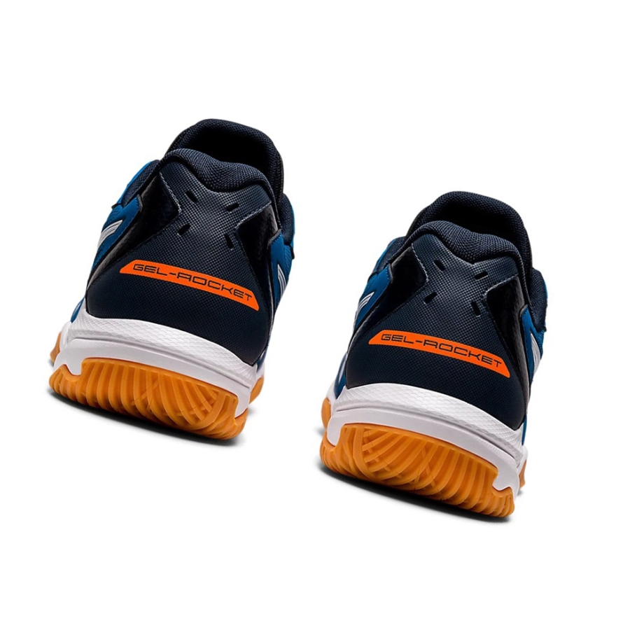 Reborn Blue / White Men's Asics GEL-ROCKET 10 Volleyball Shoes | US07689ES - Asics Outlet Sale