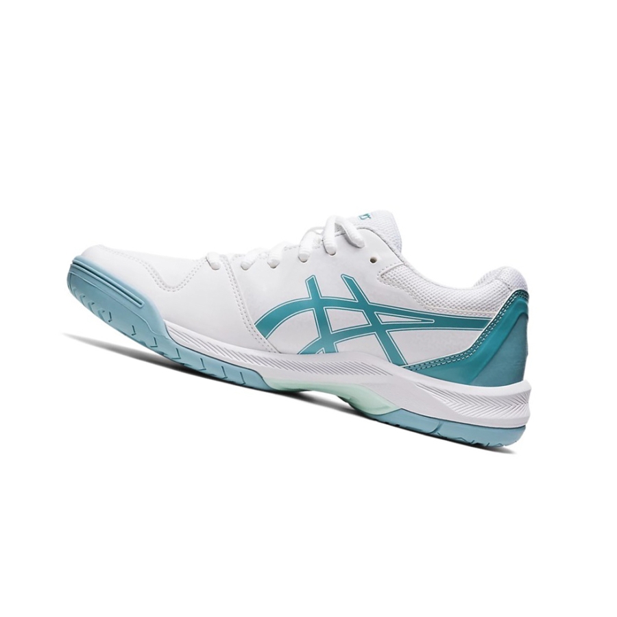 White / Blue Women's Asics GEL-DEDICATE 7 Tennis Shoes | US13028KG - Asics Outlet Sale