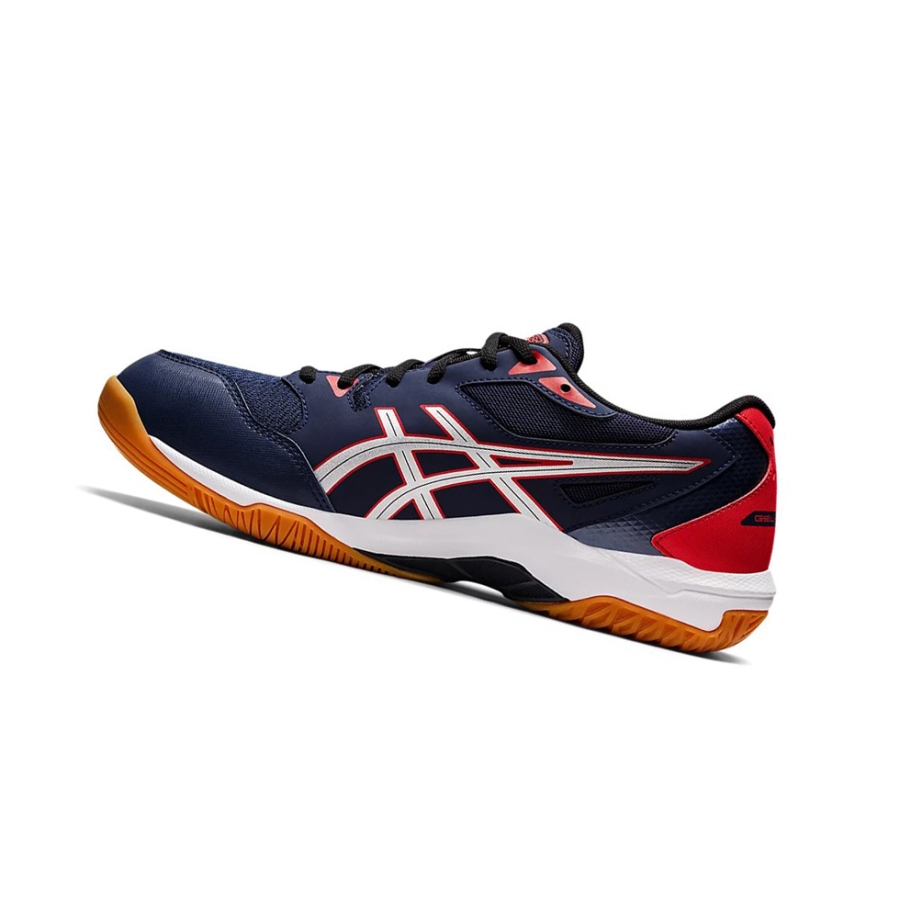 Peacoat / Pure Silver Men's Asics GEL-ROCKET 10 (2E) Volleyball Shoes | US87602UO - Asics Outlet Sale