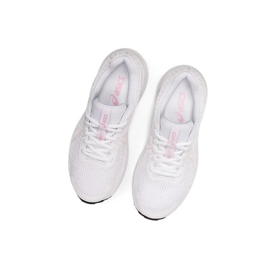 White / Barely Rose Kids' Asics CONTEND 7 GS Running Shoes | US17098XU - Asics Outlet Sale