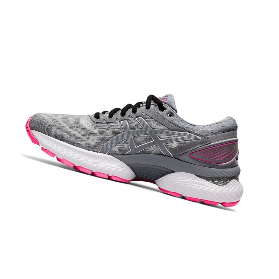 Grey Women's Asics GEL-NIMBUS 22 LITE-SHOW Running Shoes | US03742VZ - Asics Outlet Sale