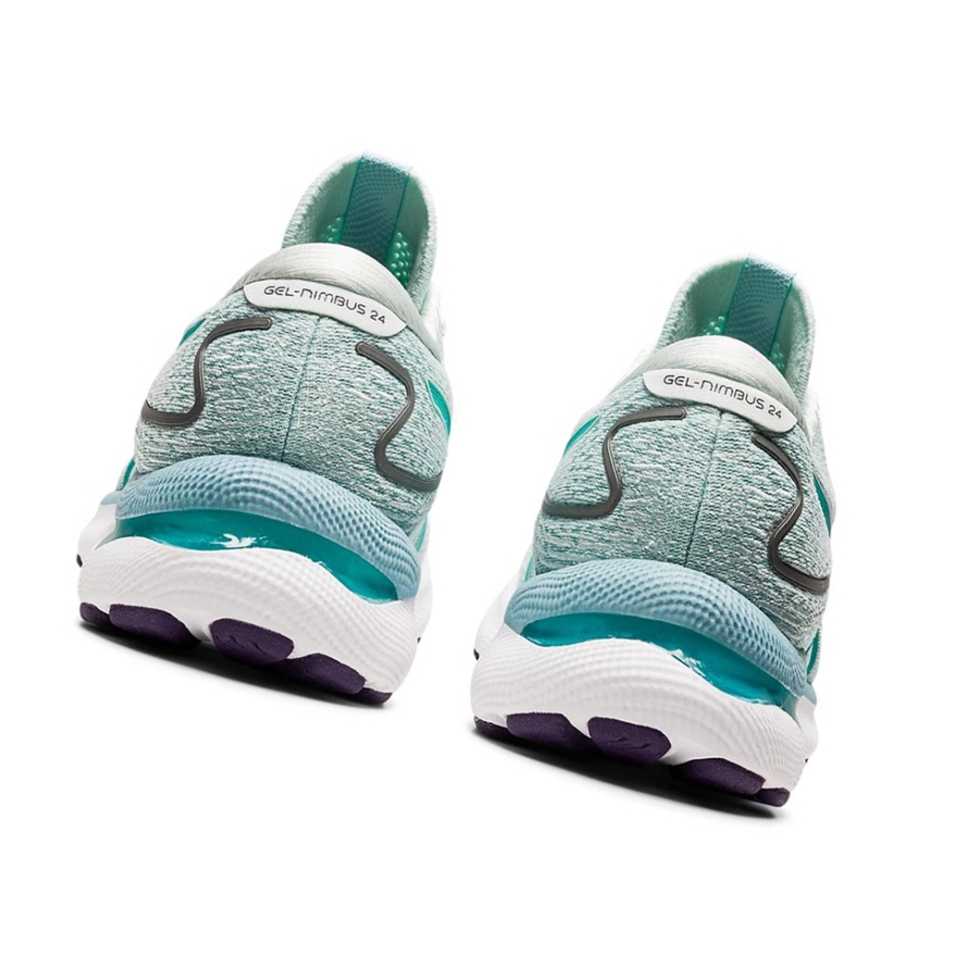 Soothing Sea / Sea Glass Women's Asics GEL-NIMBUS 24 Running Shoes | US08375LT - Asics Outlet Sale