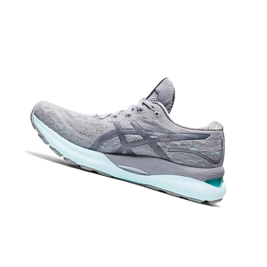Sheet Rock / Piedmont Grey Women's Asics GEL-NIMBUS 24 MK Running Shoes | US13809CP - Asics Outlet Sale