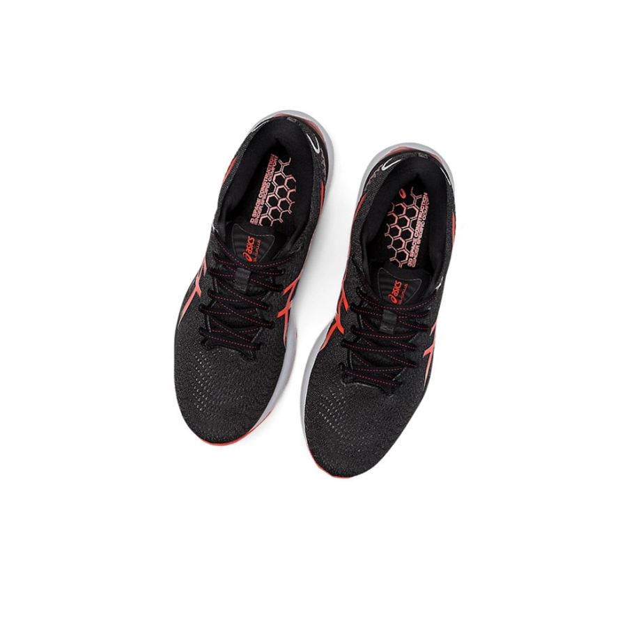 Black / Cherry Tomato Men's Asics GEL-CUMULUS 24 Running Shoes | US34290GX - Asics Outlet Sale