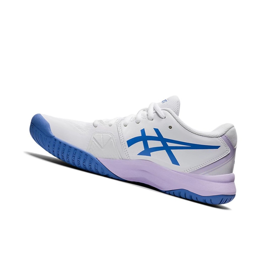 White / Periwinkle Blue Women's Asics GEL-CHALLENGER 13 Tennis Shoes | US10278TV - Asics Outlet Sale