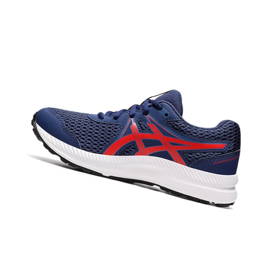 Deep Ocean / Classic Red Kids' Asics CONTEND 7 GS Running Shoes | US87293GQ - Asics Outlet Sale