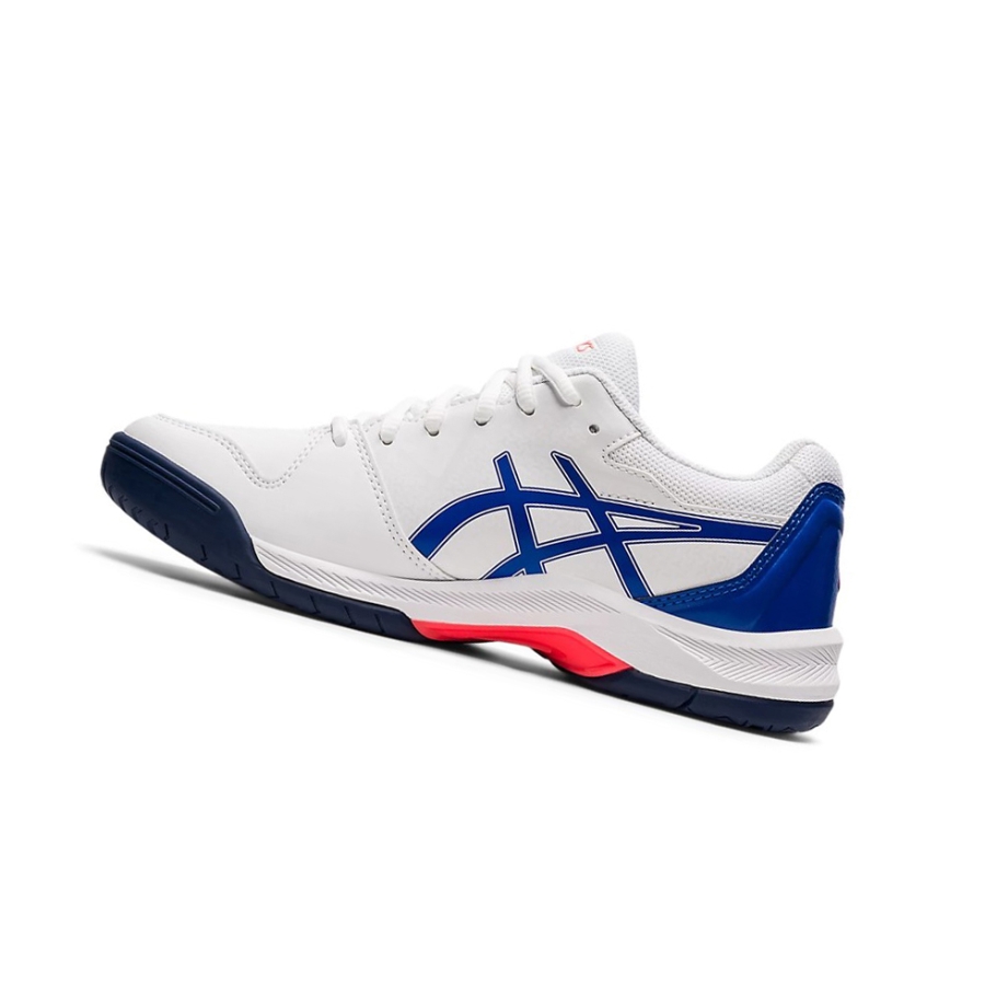 White / Lapis Lazuli Blue Women's Asics GEL-DEDICATE 7 Tennis Shoes | US37896YG - Asics Outlet Sale