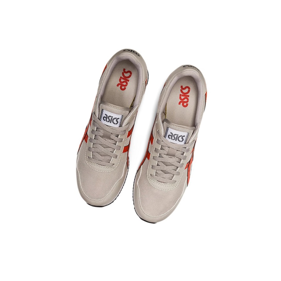 Oyster Grey / Red Clay Men's Asics TIGER RUNNER Sneakers | US52176RB - Asics Outlet Sale