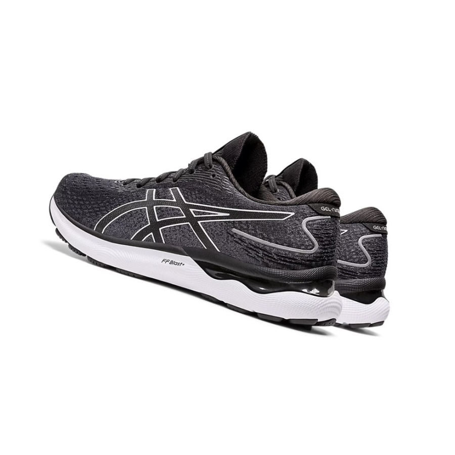 Black / White Men's Asics GEL-NIMBUS 24 Running Shoes | US76293VP - Asics Outlet Sale