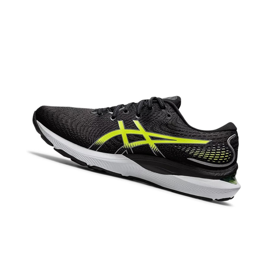 Black / Hazard Green Men's Asics GEL-CUMULUS 24 Running Shoes | US90873YT - Asics Outlet Sale