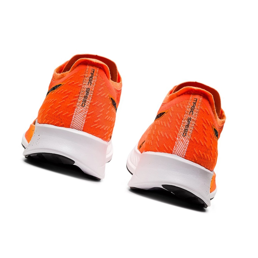 Shocking Orange / Black Men's Asics MAGIC SPEED Running Shoes | US20648FX - Asics Outlet Sale