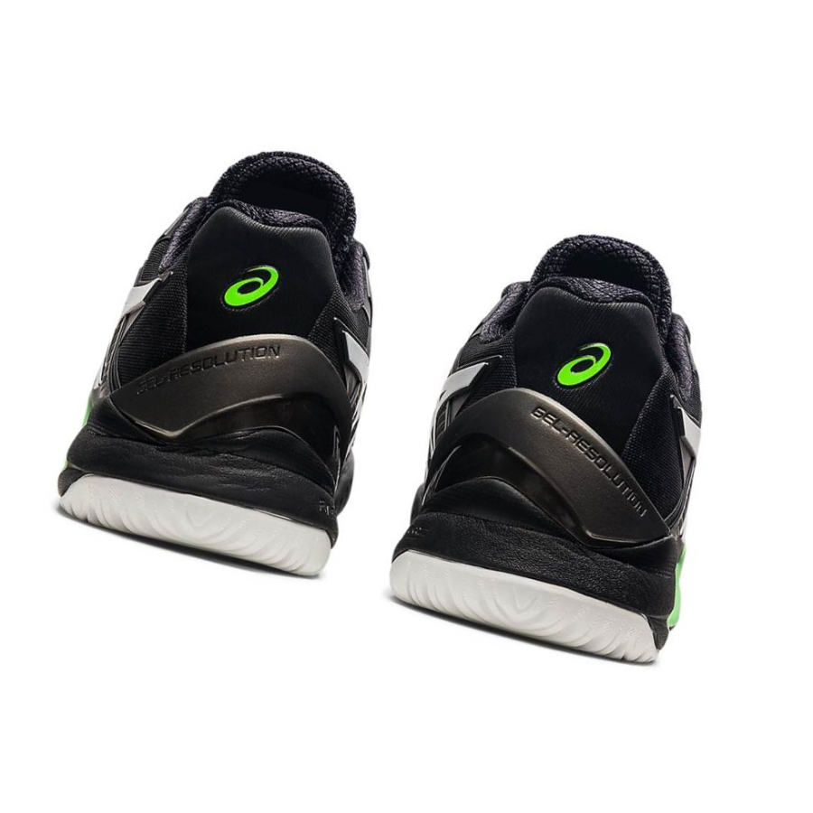 Black Men's Asics GEL-RESOLUTION 8 Tennis Shoes | US09825NI - Asics Outlet Sale