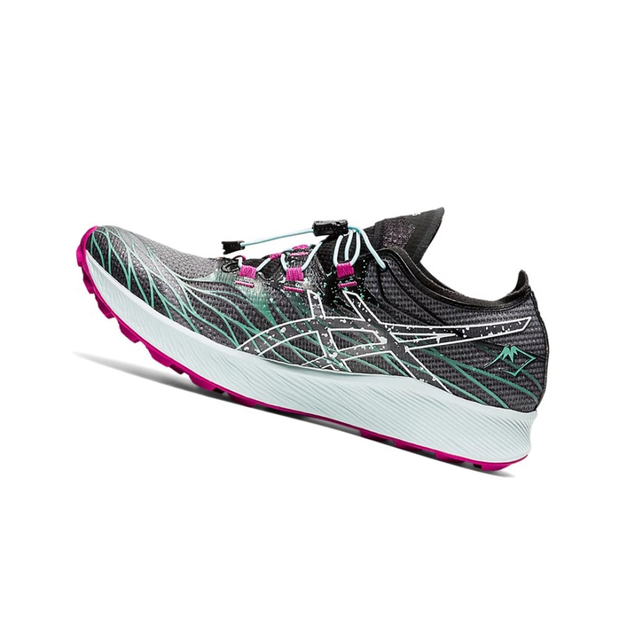 Black / Soothing Sea Women's Asics Fuji Speed Trail Running Shoes | US21597RC - Asics Outlet Sale