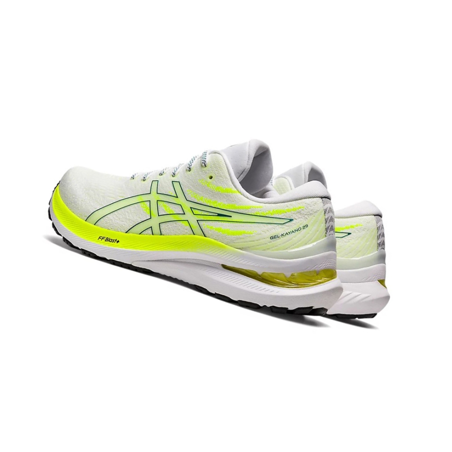 White / Velvet Pine Women's Asics GEL-KAYANO 29 Running Shoes | US86302CJ - Asics Outlet Sale