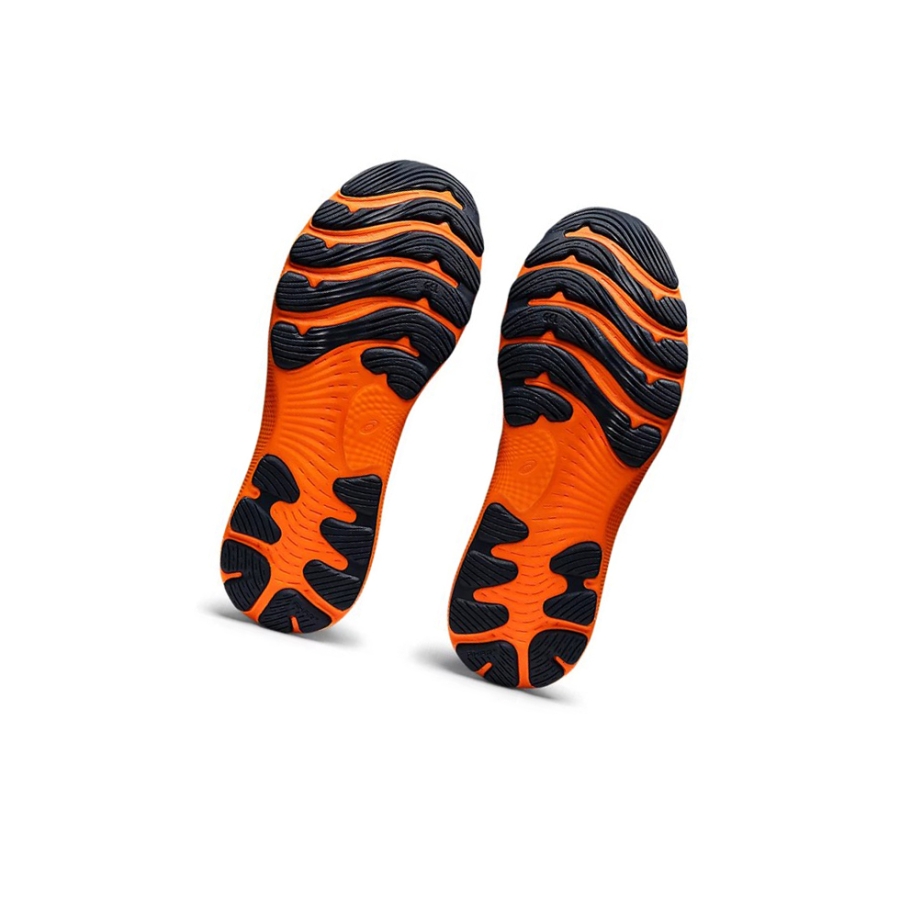 French Blue / Shocking Orange Men's Asics GEL-NIMBUS 24 Running Shoes | US95270JM - Asics Outlet Sale