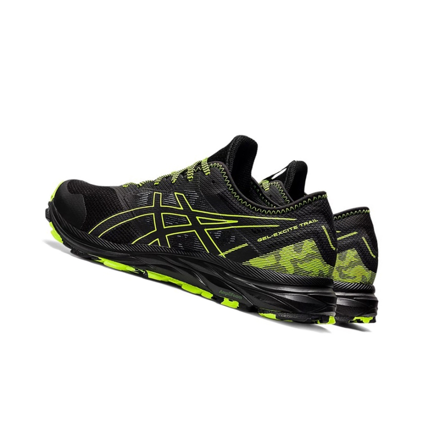 Black / Hazard Green Men's Asics GEL-EXCITE TRAIL Running Shoes | US43672SW - Asics Outlet Sale