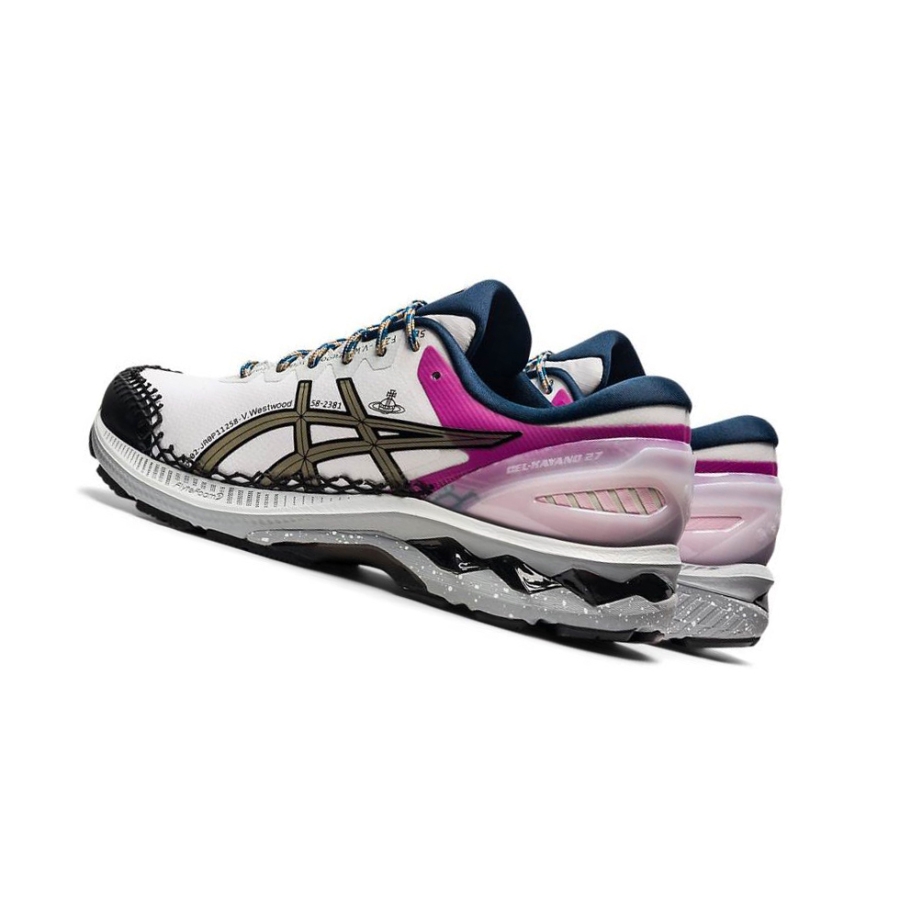 White Men's Asics GEL-KAYANO 27 Running Shoes | US15437PM - Asics Outlet Sale