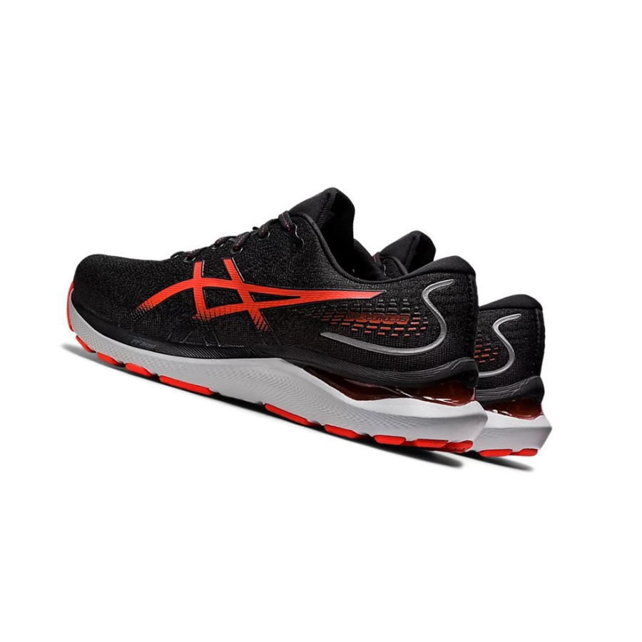 Black / Cherry Tomato Men's Asics GEL-CUMULUS 24 Running Shoes | US34290GX - Asics Outlet Sale